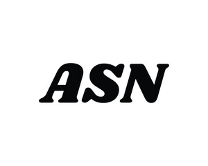 ASN logo design vector template