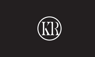 KR, RK, K, R Abstract Letters Logo Monogram	