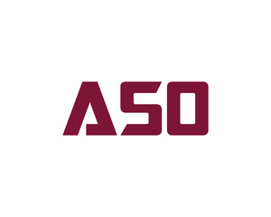 ASO logo design vector template