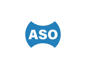 ASO logo design vector template