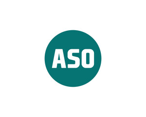 ASO logo design vector template