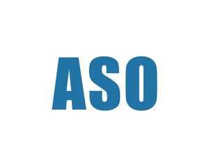 ASO logo design vector template