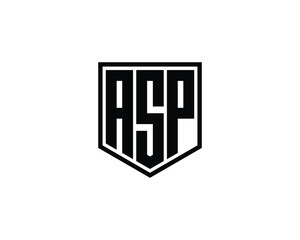 ASP logo design vector template