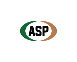 ASP logo design vector template
