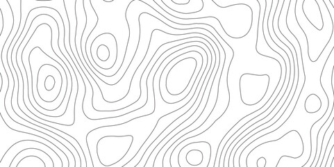 Topographic map background geographic line map with elevation assignments. geographic contour map paper texture. terrain path isolated on a white background retro topographic map. vector illustration. - obrazy, fototapety, plakaty