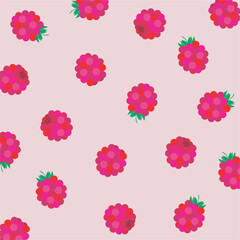 Raspberries pattern
