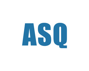 ASQ Logo design vector template