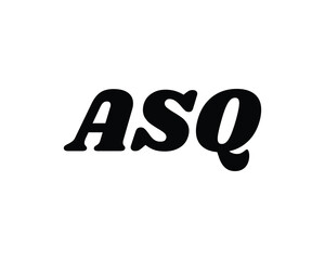 ASQ Logo design vector template