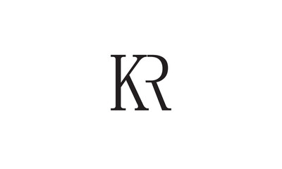 KR, RK, K, R Abstract Letters Logo Monogram	