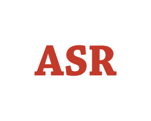 ASR Logo design vector template