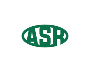 ASR Logo design vector template