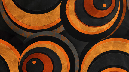 Black and Brown retro groovy background presentation design