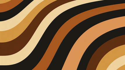 Black and Brown retro groovy background presentation design
