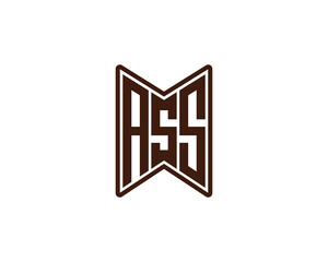 ASS logo design vector template