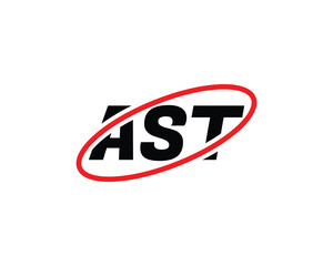 AST logo design vector template