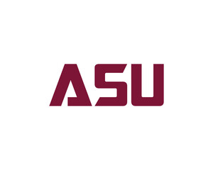 ASU Logo design vector template