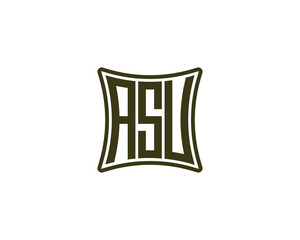 ASU Logo design vector template
