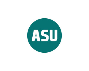 ASU Logo design vector template