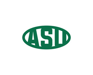 ASU Logo design vector template