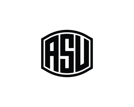 ASU Logo design vector template