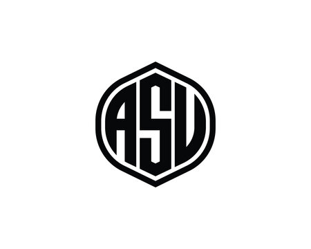 ASU Logo design vector template