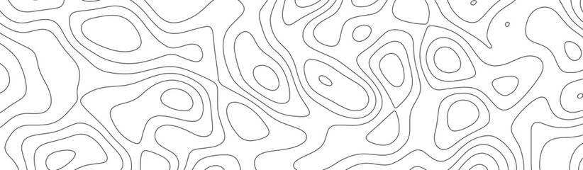 Abstract geographic curved, vector illustration. seamless textrue, vintage waves. Panorama view multicolor wave curve line. Topography map pattern, swirl line. white paper curved reliefs background.