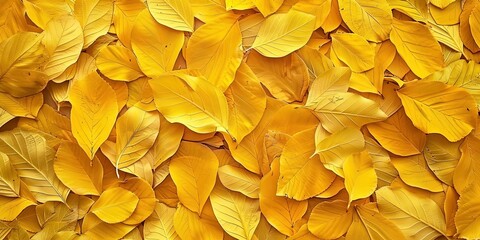 Bright yellow leaves,autumn,decor,top view,background,wallpaper. - obrazy, fototapety, plakaty