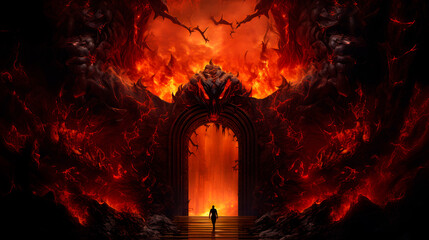 the gates of hell, entrance to hell