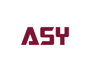 ASY Logo design vector template