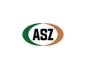 ASZ logo design vector template