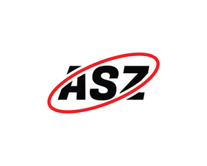 ASZ logo design vector template