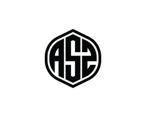 Obraz premium ASZ logo design vector template