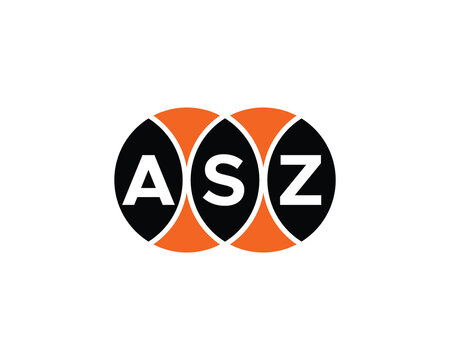 ASZ logo design vector template
