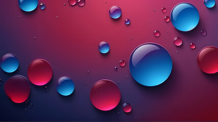 Vibrant Water Droplets on a Gradient Surface
