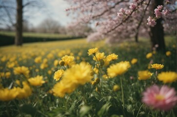 Obraz premium spring in the garden, spring flowers 