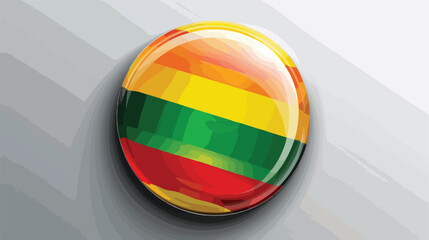 Vector flag button series  Zimbabwe