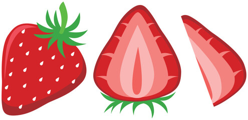 イチゴのイラストセット
