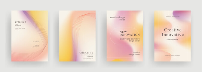 Fototapeta na wymiar abstract gradient background template. Modern cover design for social media, brochure, flyer, banner