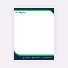 Corporate Letterhead Vector Design Template