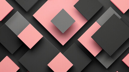 Black and Pink abstract shape background presentation design. PowerPoint and Business background.