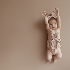 Fototapeta premium baby in pink