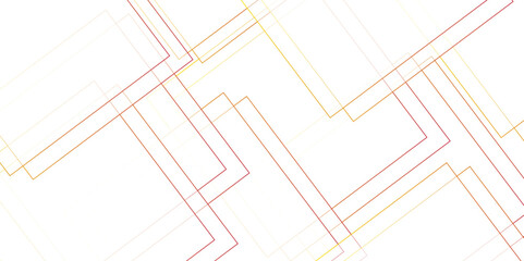 Abstract Yellow and Red background design with layers of Geometric squares with digital connection of lines.vector futuristic digital landscape with lines.Futuristic geometric shape realistic lines
