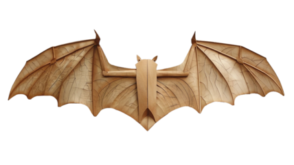 A flying Bat isolated on transparent background