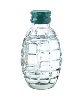Glass in form of grenade