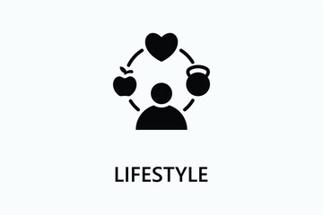 Lifestyle icon or logo sign symbol vector illustration