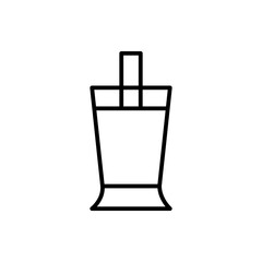milkshake line icon