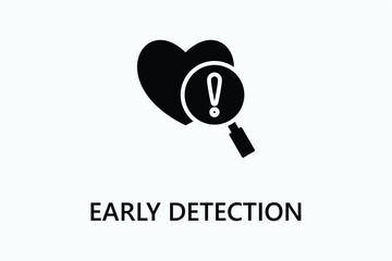 Early Detection icon or logo sign symbol vector illustration