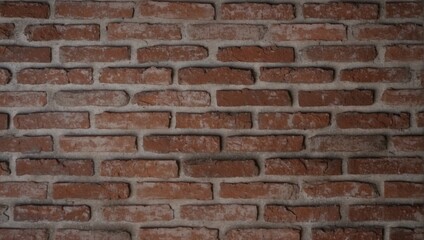Distressed Grunge Red Brick Wall Texture. AI Generated 