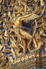 Thai temple decoration base on ramayana