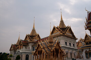 Fototapeta premium Muti-Layer roof in traditional Thai style